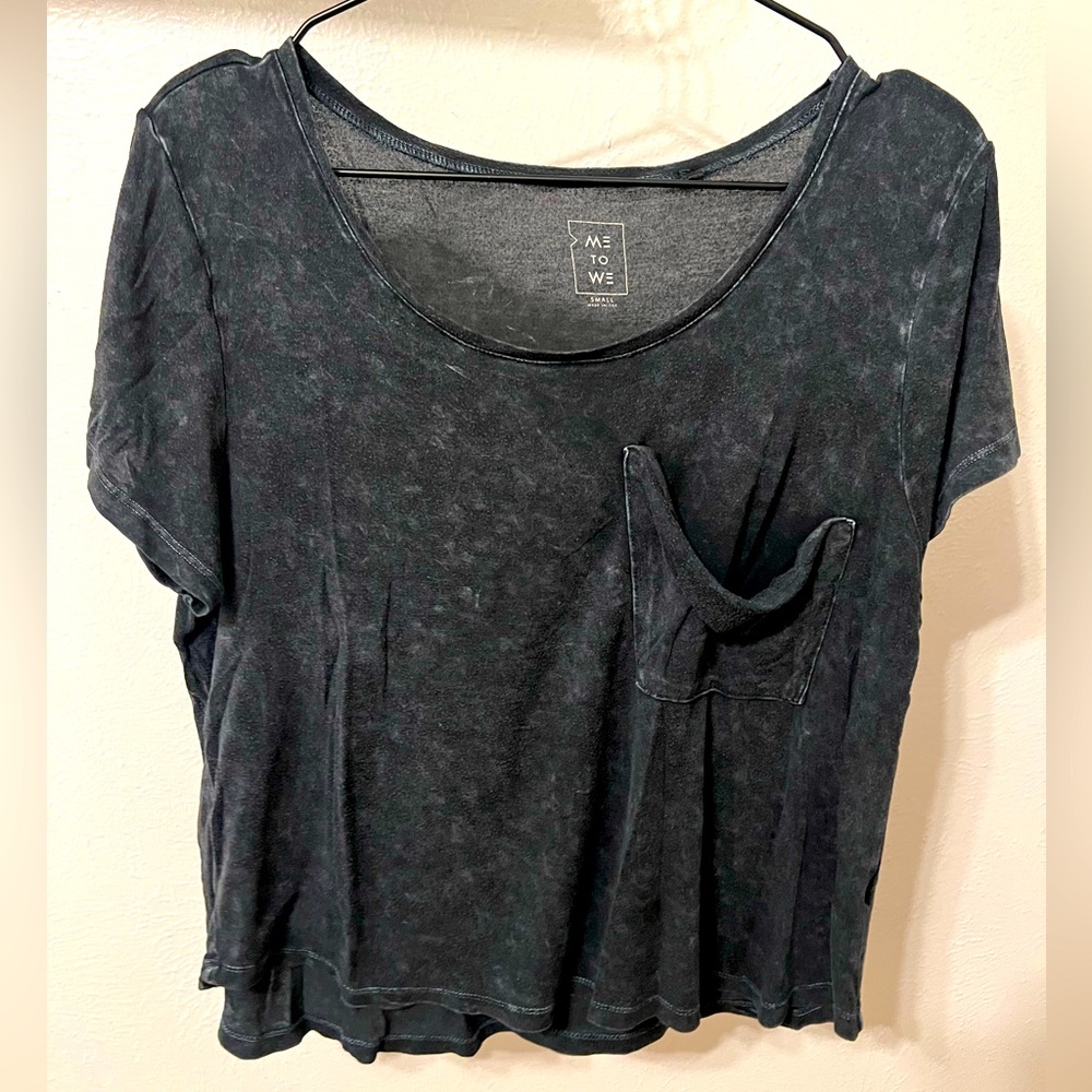 Me to We distressed, slouchy t shirt. size S